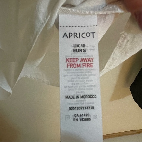 Apricot Asymmetric V-Neck Tank Top, Size S - Picture 7 of 8